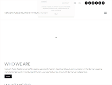 Tablet Screenshot of network-pr.de